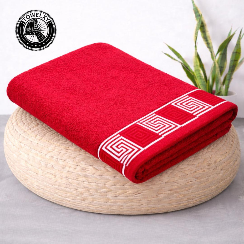 Red Bath Towel